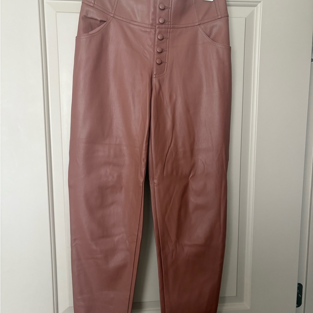 Stylish Bar III Brown Leather Pants